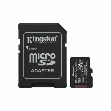 Micro SD Memory Card with Adaptor Kingston SDCS3/256GB 256 GB