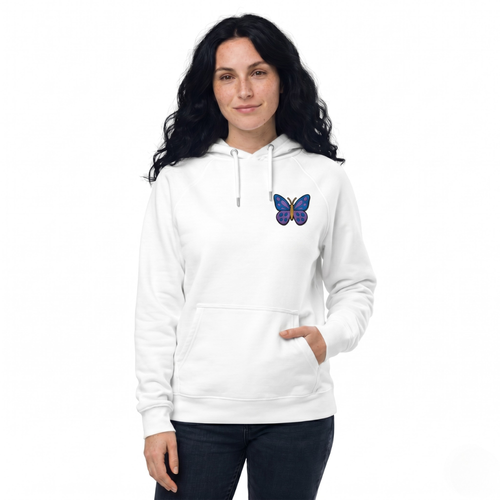 Flutter & Free – Embroidered Butterfly Hoodie