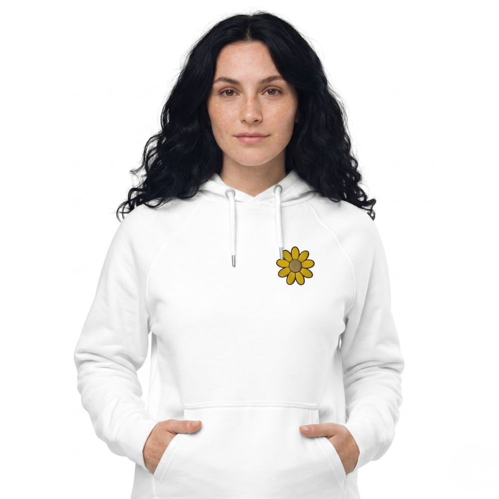 Golden Hour – Sunflower Embroidered Hoodie