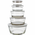 Food Preservation Container Menastyl Circular 150 ml 400 ml (5 Units)