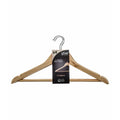 Set of Clothes Hangers 5five Simply Smart Brown Natural Wood 44 x 23 cm (4 Units)