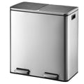 Recycling Waste Bin Kitchen Move Stainless steel (30 L x 2)