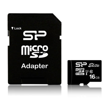 Micro SD Memory Card with Adaptor Silicon Power Elite 16 GB