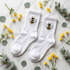 Honey Steps – Embroidered Bee Socks