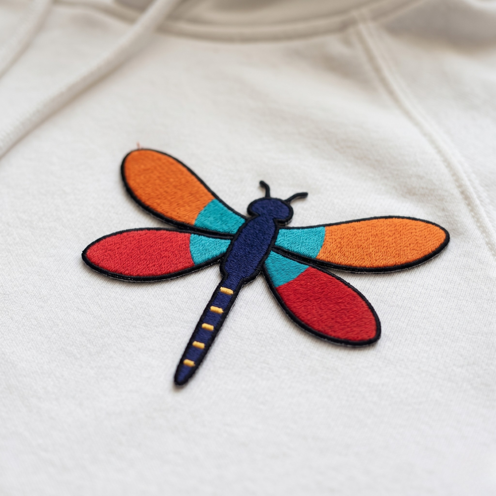 Wing & Wonder – Embroidered Dragonfly Hoodie