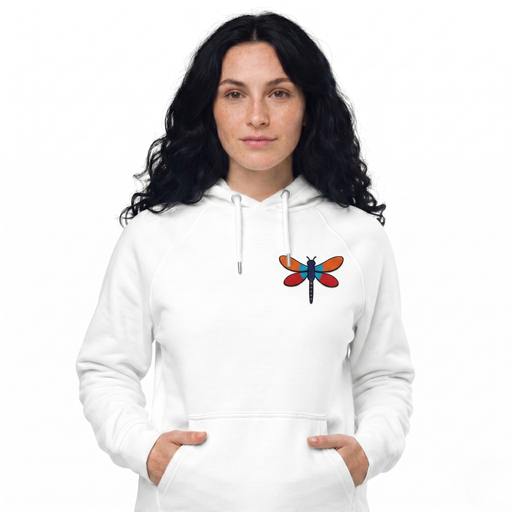 Wing & Wonder – Embroidered Dragonfly Hoodie