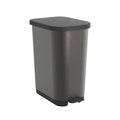 Waste bin with pedal Rotho Ribo Graphite Graphite Plastic 35 L