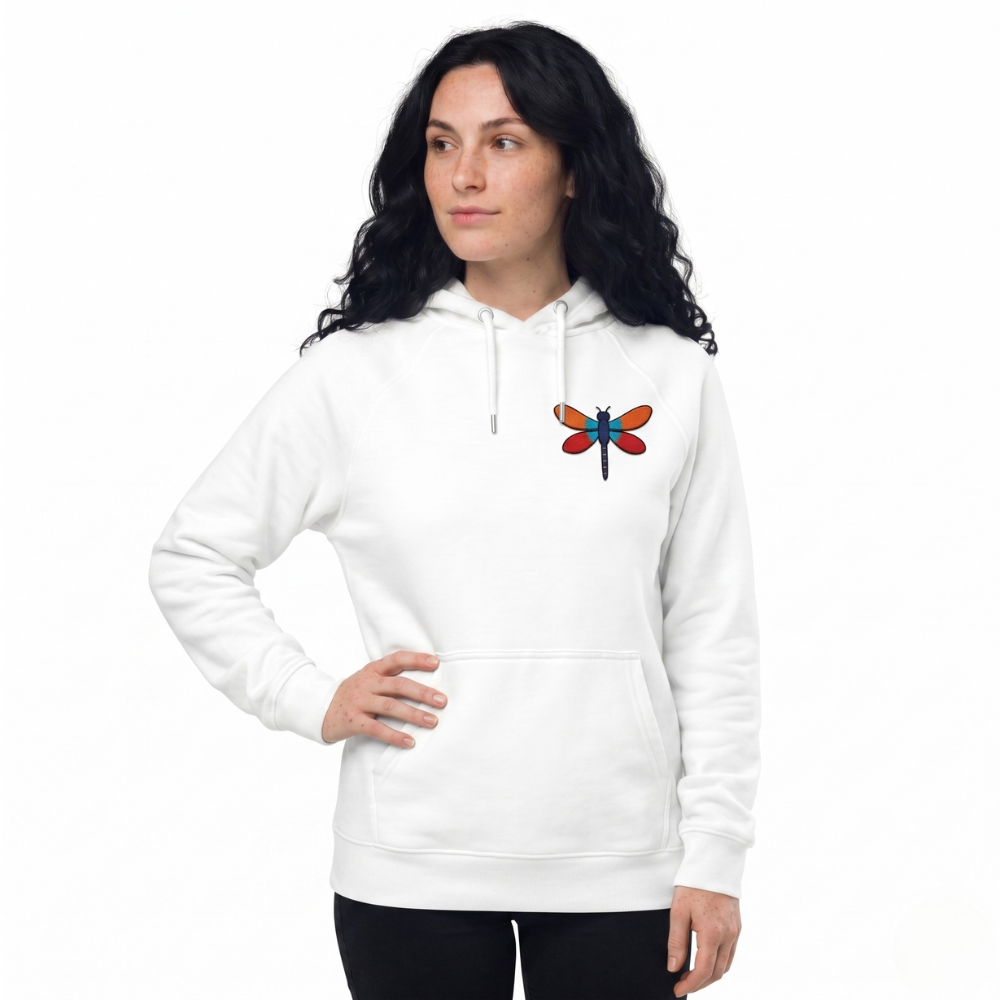 Wing & Wonder – Embroidered Dragonfly Hoodie