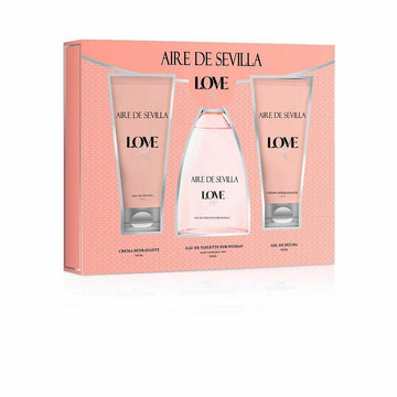 Women's Perfume Set Aire de Sevilla Love 3 Pieces