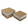 Laundry Basket Versa Nadir Brown Marine algae 23 x 12,5 x 23 cm