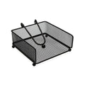 Napkin holder Versa Black Steel Iron 17,5 X 9 X 18 CM