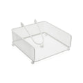 Napkin holder Versa White Steel Iron 17,5 X 9 X 18 CM