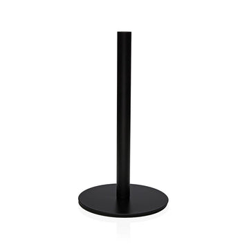 Kitchen Paper holder Versa Black Stainless steel Steel Iron Rubber wood 17 x 31 x 17 cm