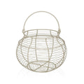 Egg cup Versa White Metal Steel 23 X 17,5 X 23 CM