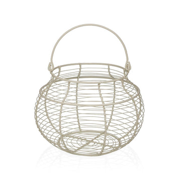 Egg cup Versa White Metal Steel 23 X 17,5 X 23 CM