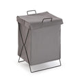 Laundry basket Versa Grey Polyester Metal Polyethylene 35 X 48 X 30 CM