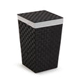Laundry basket Versa Black Polyester Metal polypropylene 33 x 52 x 33 cm