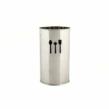 Cutlery basket DKD Home Decor Silver Stainless steel 10 x 10 x 18 cm