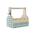 Bottle rack DKD Home Decor 27 x 16,5 x 25 cm Blue Turquoise MDF Wood (2 Units)
