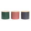 Tin DKD Home Decor Bamboo 2,6 L 18 x 18 x 16 cm (3 Units)