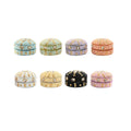 Jewelry box Home ESPRIT Yellow Blue Orange Pink Aluminium 7,5 x 7,5 x 5 cm (8 Units)