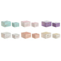 Jewelry box Home ESPRIT Multicolour Pink Lilac Mango wood 10 X 10 X 6,6 cm (2 Pieces) (6 Units)