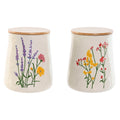 Tin Home ESPRIT Multicolour Flowers Shabby Chic (2 Units)
