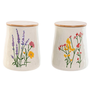 Tin Home ESPRIT Multicolour Flowers Shabby Chic (2 Units)