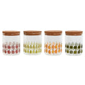 Tin Home ESPRIT Yellow Green Natural Cork Silicone Borosilicate Glass Shabby Chic 700 ml (4 Units)