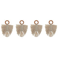 Napkin ring Home ESPRIT Natural Acacia Macrame 13 x 1 x 18 cm 4 Pieces