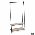 Hat stand Confortime Black Wood Metal 80 x 40 x 160 cm