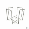Napkin holder Quttin 11,8 x 11,8 x 9,5 cm (24 Units) Chromed