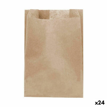 Reusable Food Bag Algon kraft paper 16 x 24 cm Disposable 20 Pieces (24 Units)