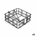 Napkin holder Confortime Metal 18 x 18 x 6,5 cm (12 Units)