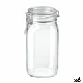 Glass Jar Bormioli Rocco Fido Transparent (6 Units)