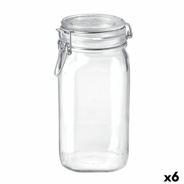 Glass Jar Bormioli Rocco Fido Transparent (6 Units)
