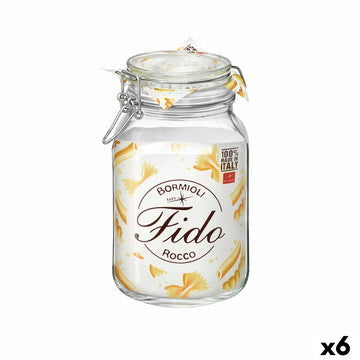 Glass Jar Bormioli Rocco Fido Transparent (6 Units)