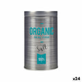 Salt cellar Kinvara Organic Grey Tin 10,4 x 18,2 x 10,4 cm Salt (24 Units)