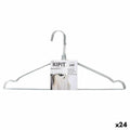 Set of Clothes Hangers Kipit HD092803 Silver Metal 40 x 1 x 20 cm (24 Units)