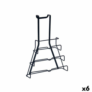Kitchen Utensils Stand Kinvara W7134 Metal Iron 27 x 37 x 9 cm 27 x 35,5 x 9 cm Frying Pan Lid (6 Units)