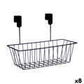Basket for Kitchen Shelf Kinvara W6692P PDQ Black Iron 28 x 12 x 9 cm (8 Units)