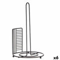 Kitchen Paper holder Kinvara W7728-3P Black Metal 18,5 x 31,5 x 18,5 cm (6 Units)