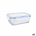 Hermetic Lunch Box LAV Grey Transparent 0,8 L (12 Units)