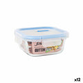 Hermetic Lunch Box Quttin Boho Transparent 550 ml (12 Units)