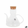 Cruet La Mediterránea Bell Transparent Silicone Borosilicate Glass 500 ml (8 Units)