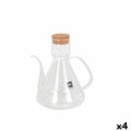 Cruet La Mediterránea Bell Transparent Silicone Borosilicate Glass 1 L (4 Units)
