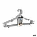 Set of Clothes Hangers Dem Colores Plastic 43 x 22 x 0,5 cm 6 Pieces (12 Units)