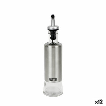 Cruet Quttin Transparent Silver Stainless steel 0,3 L (12 Units)