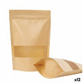 Reusable Food Bag Algon Kraft 17 x 24 x 4 cm 15 Pieces (12 Units)